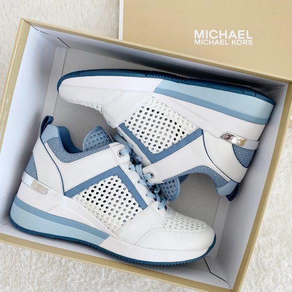 MICHAEL Michael Kors Shoes - MK MICHAEL KORS Georgie Trainer Women's Sneakers Size 9M, Chambray